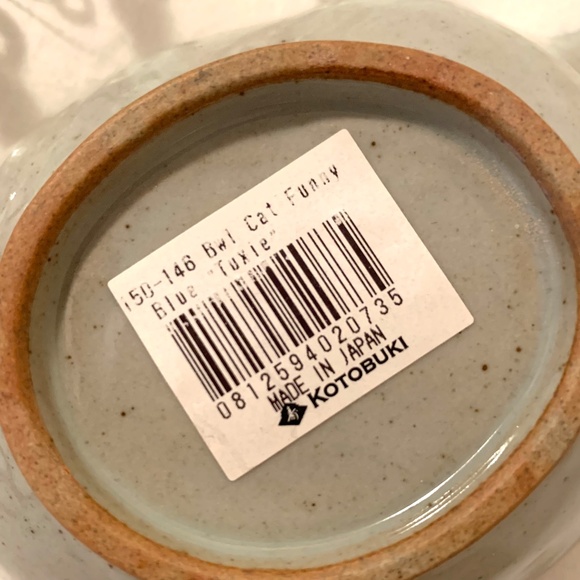 Kotobuki NEW Ceramic Bowl " Tuxie" The Cat Blue - Picture 9 of 9